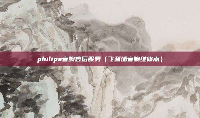 philips音响售后服务（飞利浦音响维修点）