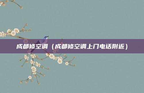 成都修空调（成都修空调上门电话附近）