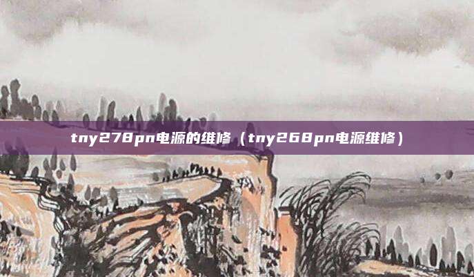 tny278pn电源的维修（tny268pn电源维修）