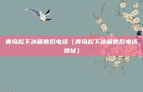 青岛松下冰箱售后电话（青岛松下冰箱售后电话地址）