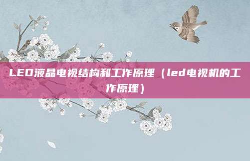 LED液晶电视结构和工作原理（led电视机的工作原理）