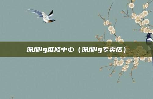 深圳lg维修中心（深圳lg专卖店）