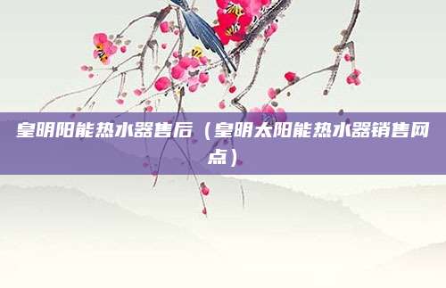 皇明阳能热水器售后(皇明太阳能热水器销售网点)