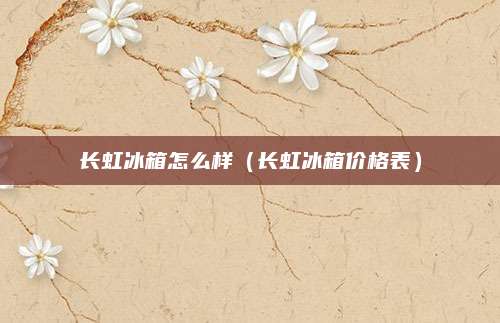 长虹冰箱怎么样(长虹冰箱价格表)