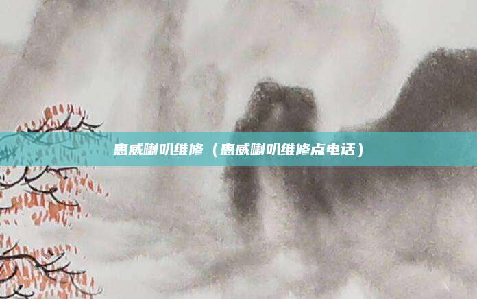 惠威喇叭维修（惠威喇叭维修点电话）