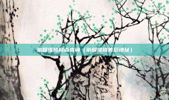 荣耀维修网点查询（荣耀维修售后地址）