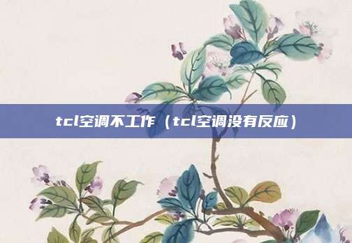 tcl空调不工作（tcl空调没有反应）