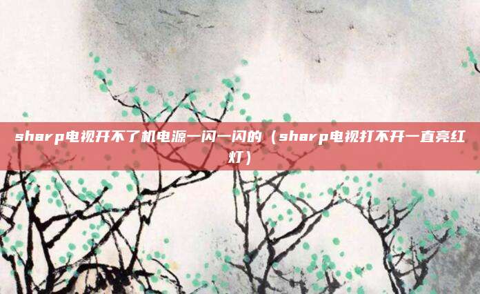 sharp电视开不了机电源一闪一闪的（sharp电视打不开一直亮红灯）