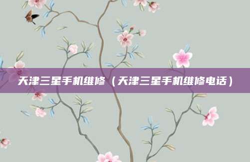 天津三星手机维修（天津三星手机维修电话）