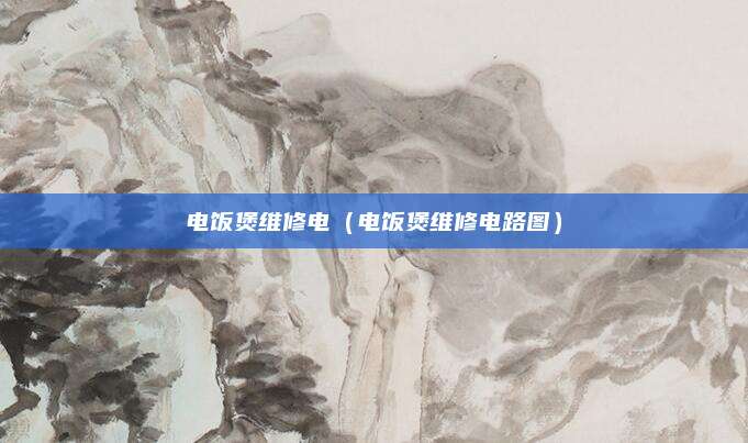 电饭煲维修电(电饭煲维修电路图)