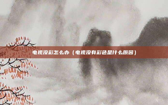 电视没彩怎么办(电视没有彩色是什么原因)