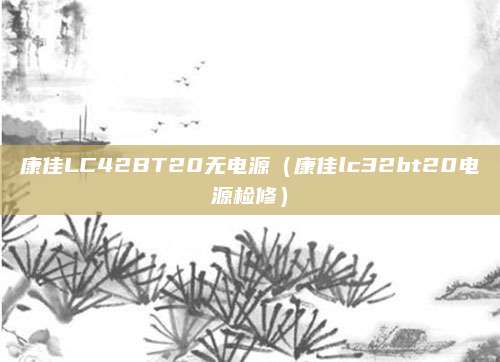 康佳LC42BT20无电源（康佳lc32bt20电源检修）