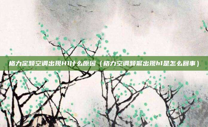 格力定频空调出现H1什么原因（格力空调频繁出现h1是怎么回事）