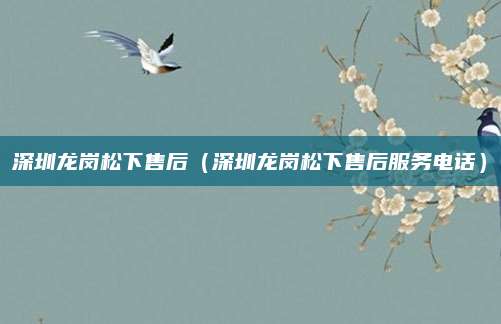 深圳龙岗松下售后（深圳龙岗松下售后服务电话）