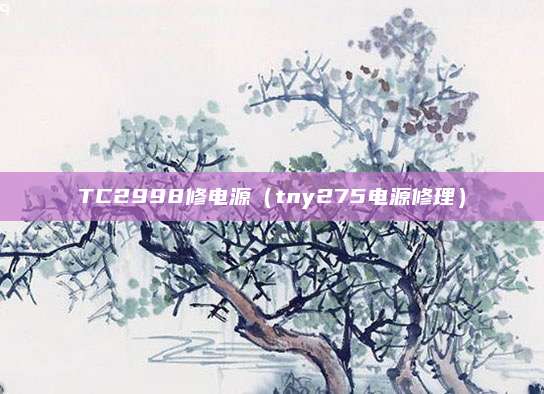 TC2998修电源（tny275电源修理）