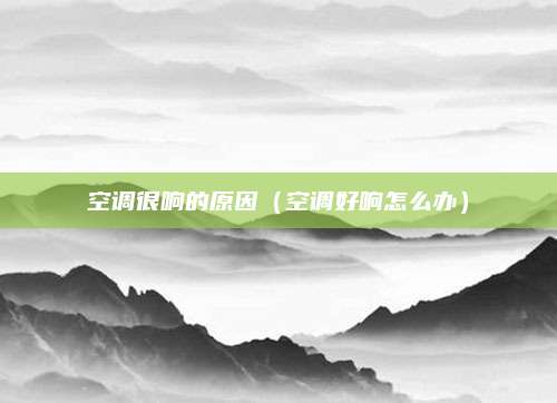 空调很响的原因（空调好响怎么办）