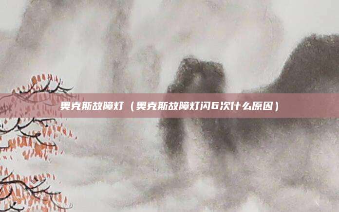 奥克斯故障灯（奥克斯故障灯闪6次什么原因）