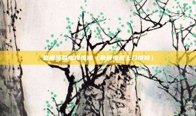 夏甫液晶电视维修（夏普电视上门维修）