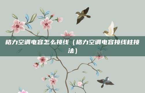 格力空调电容怎么接线（格力空调电容接线柱接法）