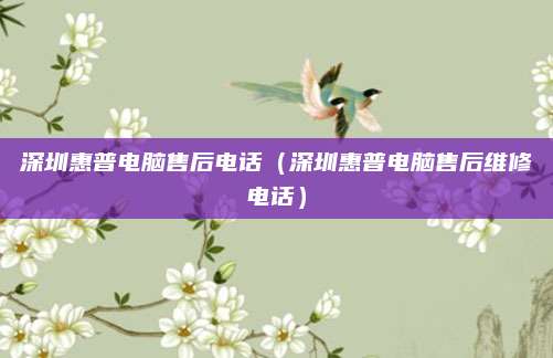深圳惠普电脑售后电话（深圳惠普电脑售后维修电话）