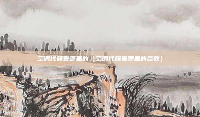 空调代码看哪里的（空调代码看哪里的参数）