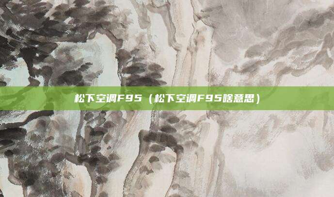 松下空调F95（松下空调F95啥意思）