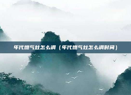 年代燃气灶怎么调（年代燃气灶怎么调时间）