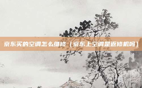 京东买的空调怎么维修(京东上空调是返修机吗)