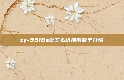 zy-5518a夏怎么切换的简单介绍
