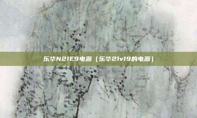 乐华N21E9电源（乐华21v19的电源）
