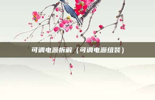 可调电源拆解（可调电源组装）