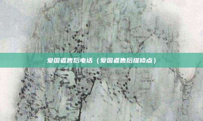 爱国者售后电话（爱国者售后维修点）