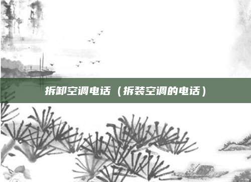 拆卸空调电话（拆装空调的电话）