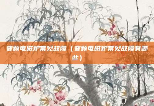 变频电磁炉常见故障（变频电磁炉常见故障有哪些）