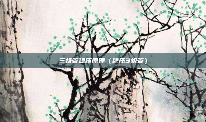 三极管稳压原理（稳压3极管）