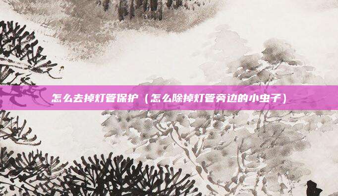 怎么去掉灯管保护（怎么除掉灯管旁边的小虫子）