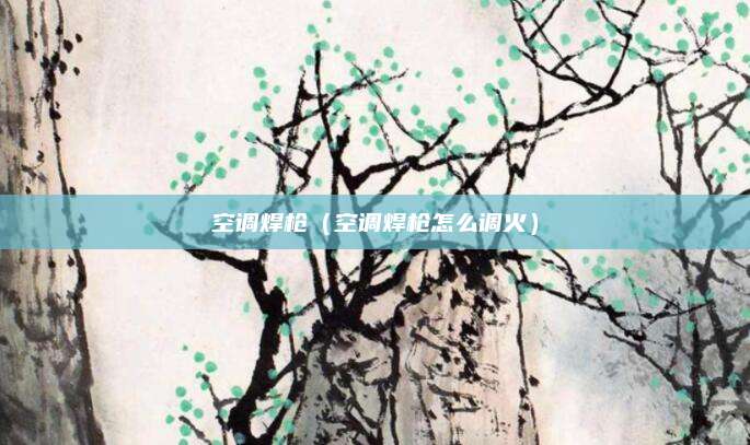 空调焊枪（空调焊枪怎么调火）