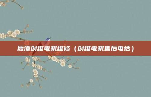 鹰潭创维电机维修（创维电机售后电话）