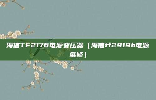 海信TF2176电源变压器(海信tf2919h电源维修)