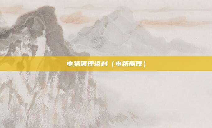 电路原理资料(电路原理)