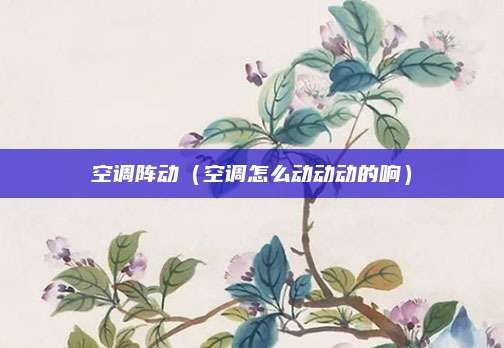 空调阵动(空调怎么动动动的响)