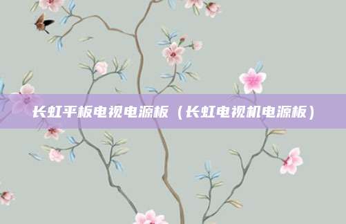 长虹平板电视电源板（长虹电视机电源板）