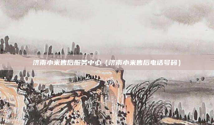济南小米售后服务中心（济南小米售后电话号码）