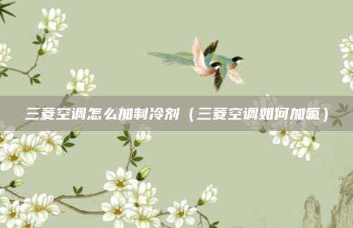 三菱空调怎么加制冷剂（三菱空调如何加氟）
