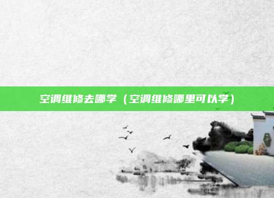 空调维修去哪学（空调维修哪里可以学）