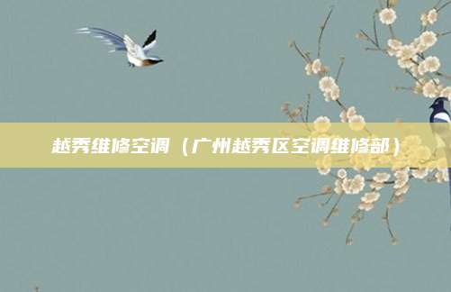 越秀维修空调(广州越秀区空调维修部)