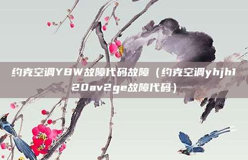 约克空调YBW故障代码故障（约克空调yhjh120av2ge故障代码）