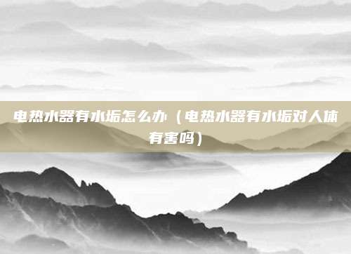 电热水器有水垢怎么办（电热水器有水垢对人体有害吗）