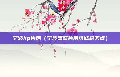 宁波hp售后（宁波惠普售后维修服务点）
