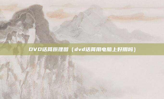 DVD话筒原理图(dvd话筒用电脑上好用吗)